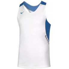 Mizuno Canotta Premium JPN Singlet Bianco/Royal